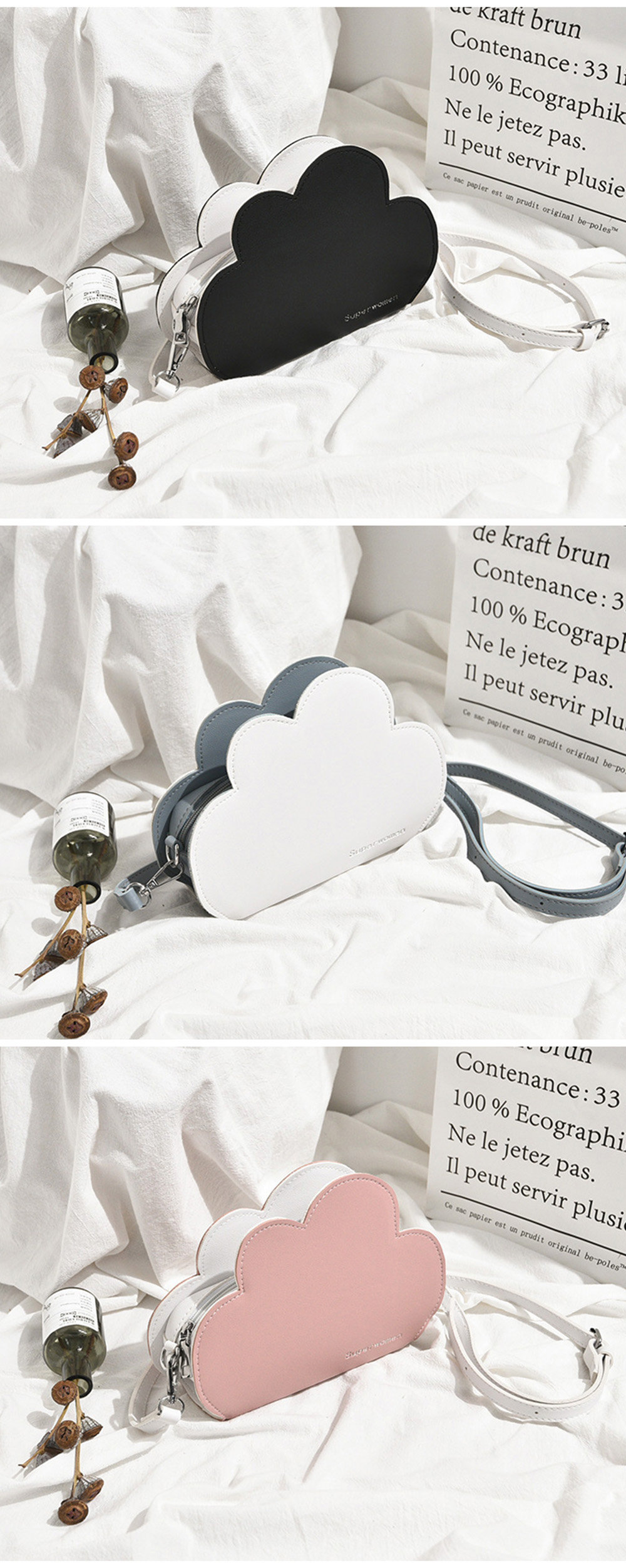 lulu&lucy cloud like shape pouch large| Alibaba.com