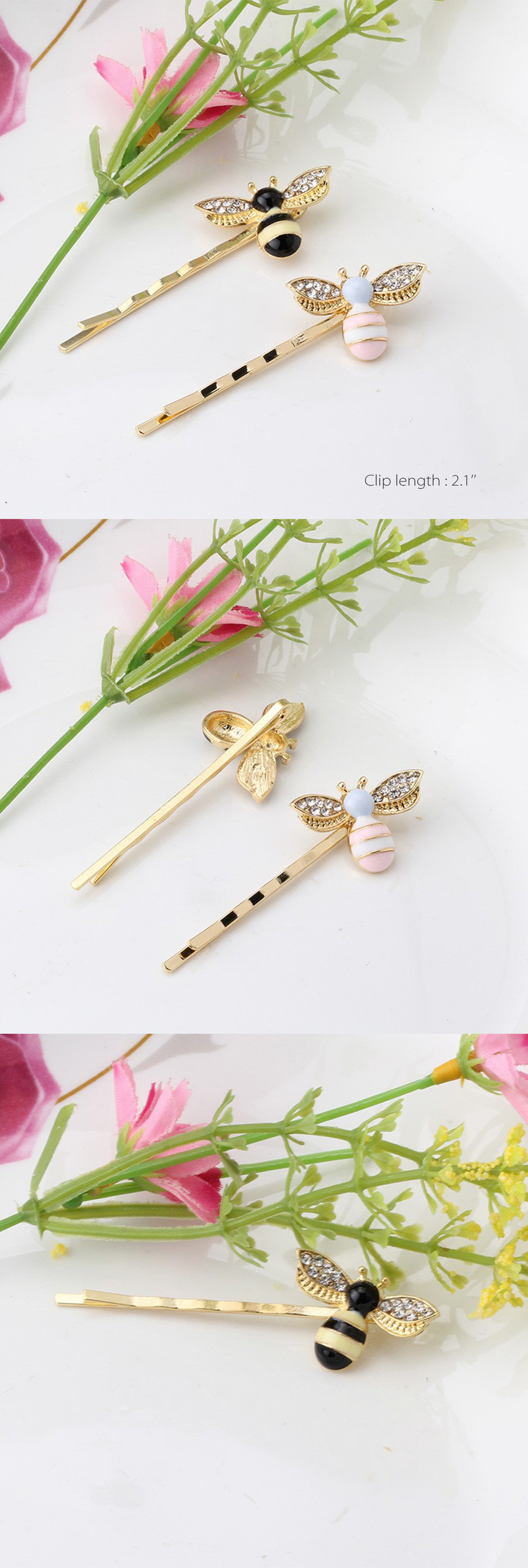 Bee Kind Shop Lovely Flower Hair Clip Set