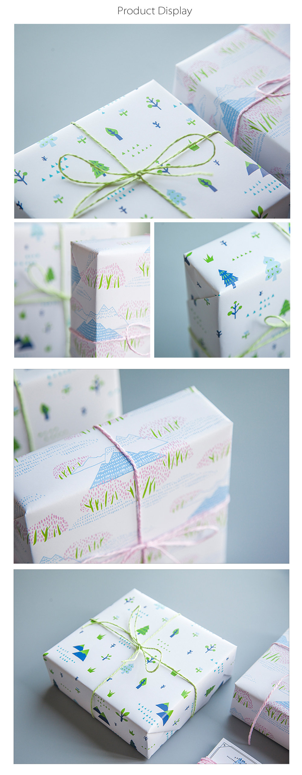 Download Mountain and Tree Gift Wrap - ApolloBox
