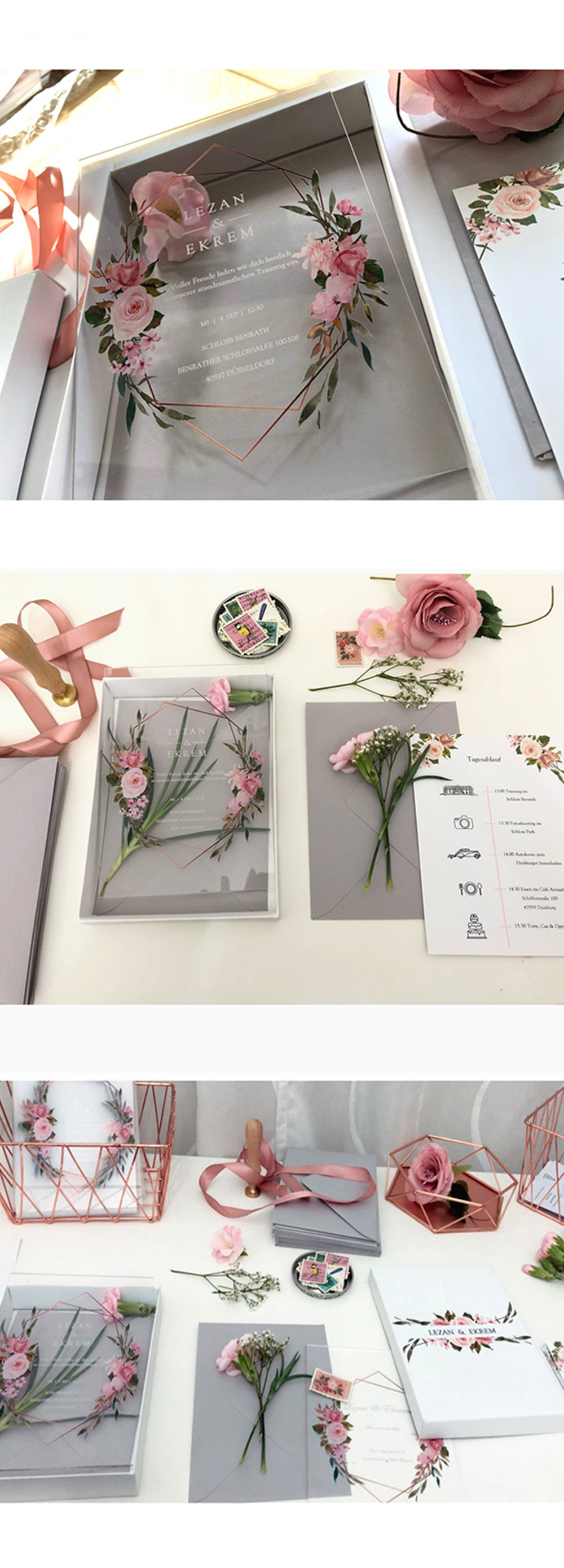 Acrylic Wedding Invitations - ApolloBox