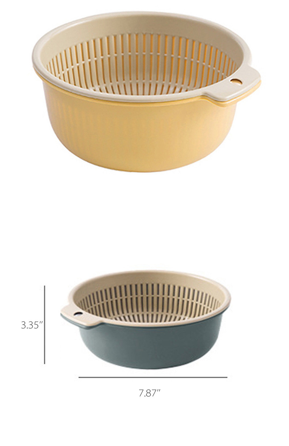 Double Drain Kitchen Basket - ApolloBox