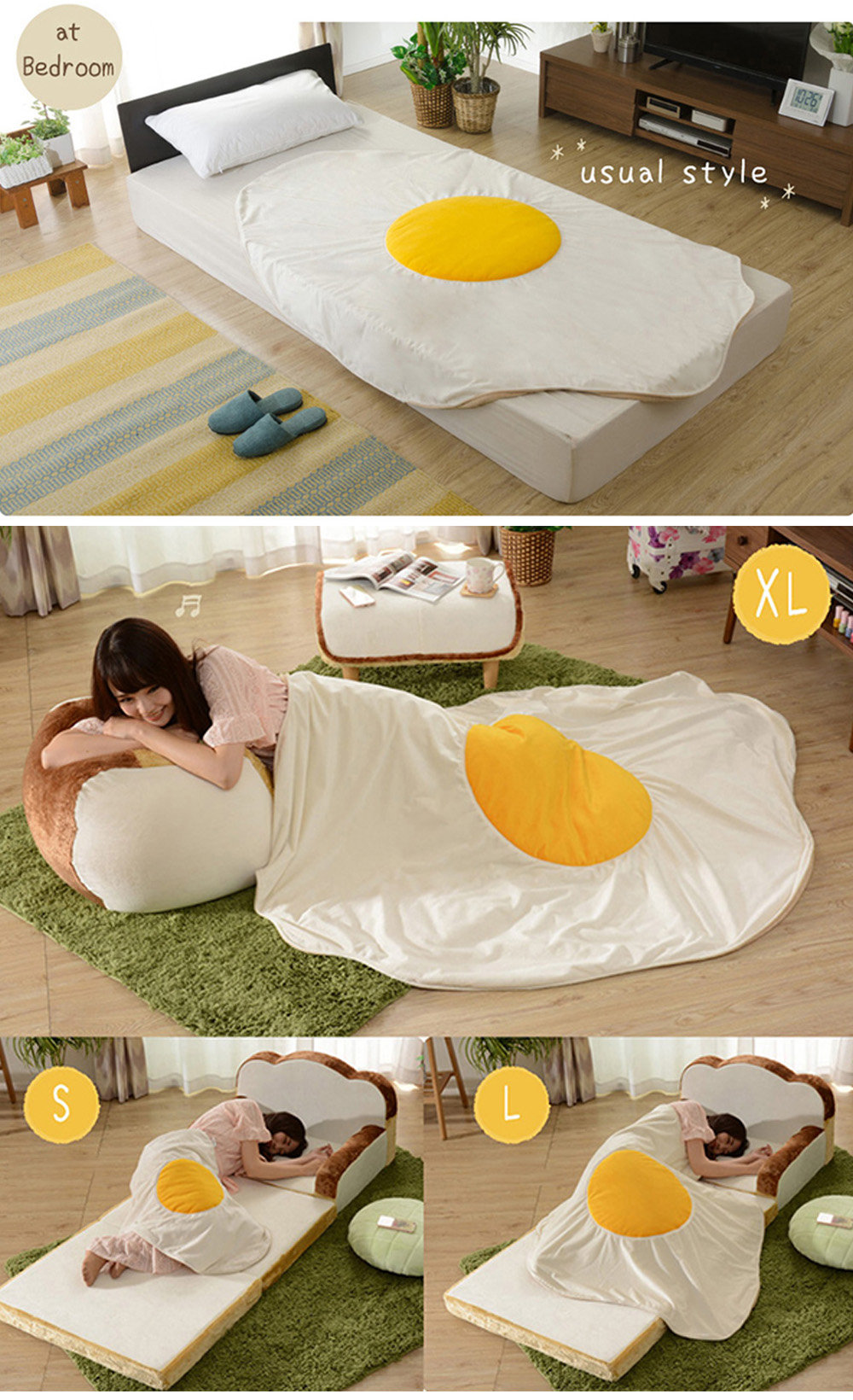 Cool and Funny Sunny Side Up Fried Egg Throw Blanket