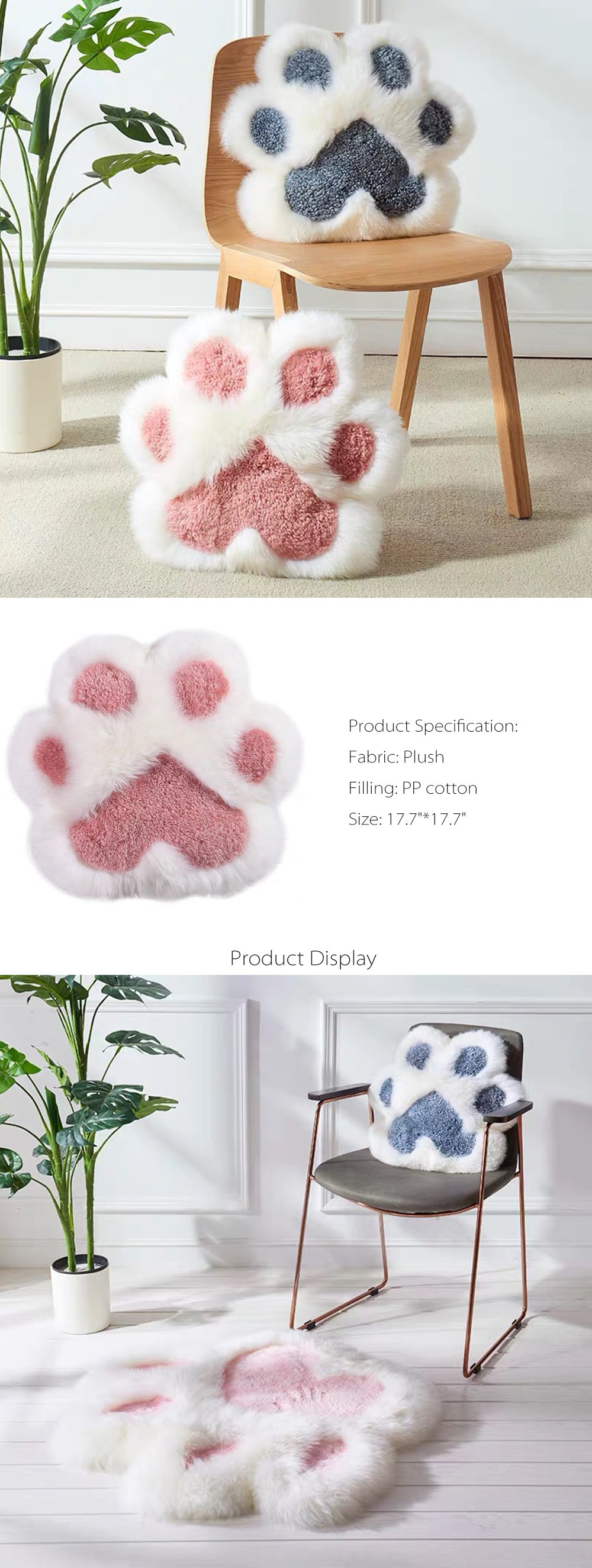 Cat Paw Seat Cushion – Ohmybamboo