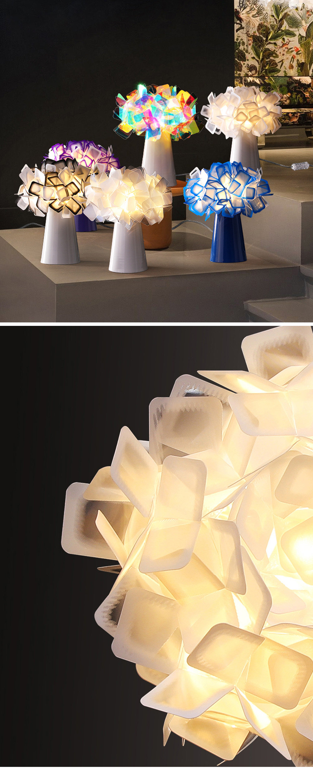 Floral Table Lamp Unique Design