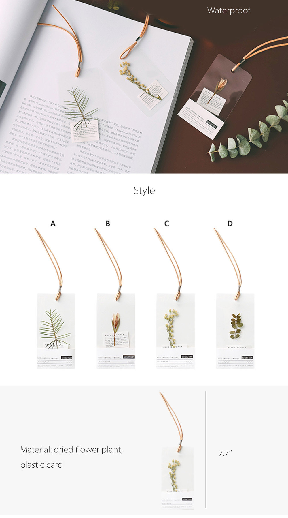 Dried Flower Bookmark - ApolloBox