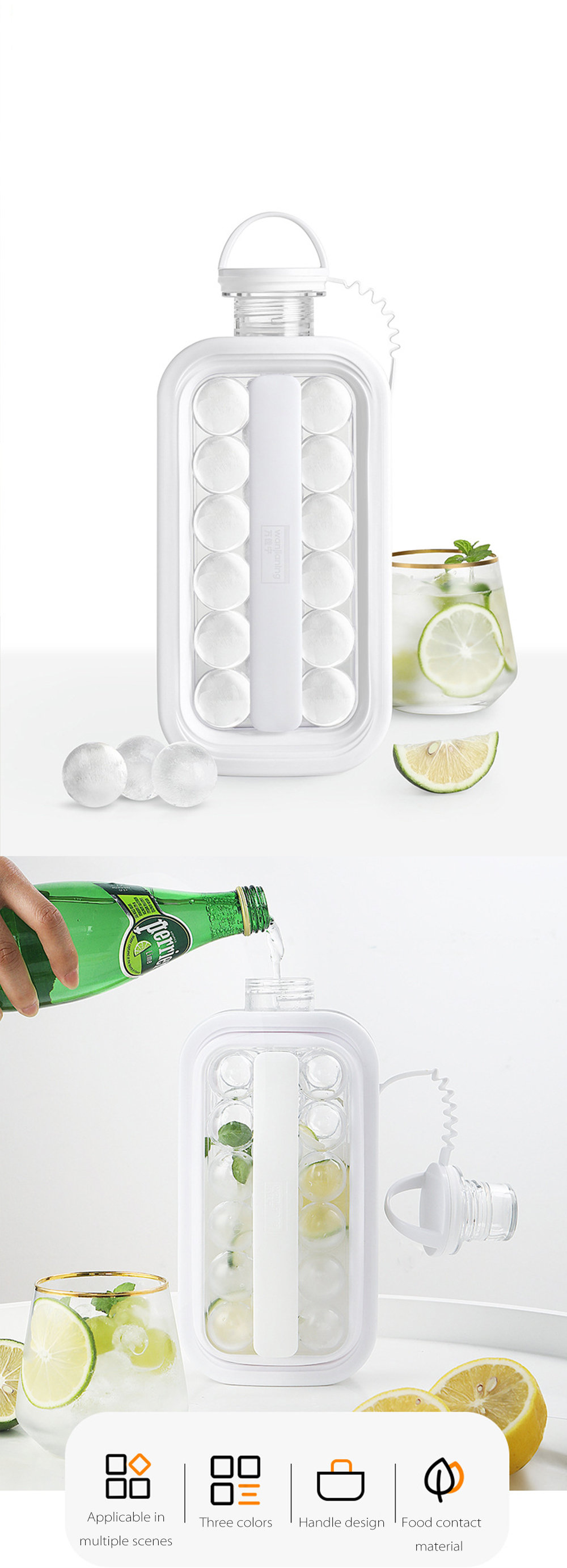 Ice Ball Mold Bottle  Practical and Creative