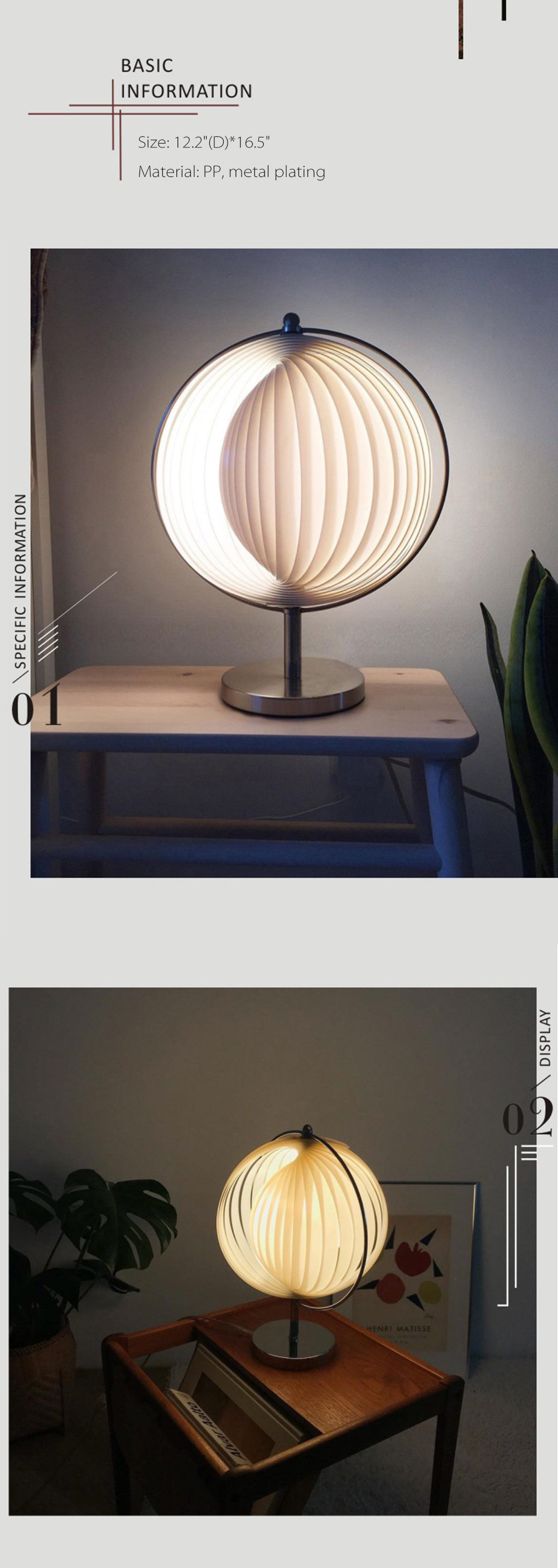 Moon Table Lamp Beautifully Crafted