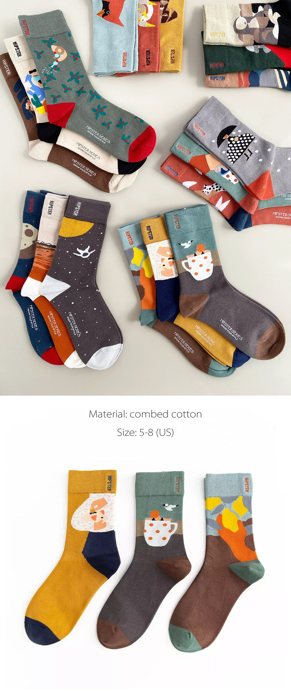 Cute Cotton Socks - ApolloBox
