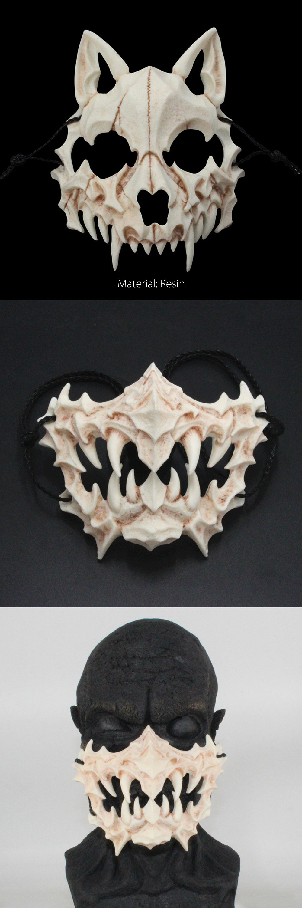 Dragon Tiger Resin Mask - ApolloBox