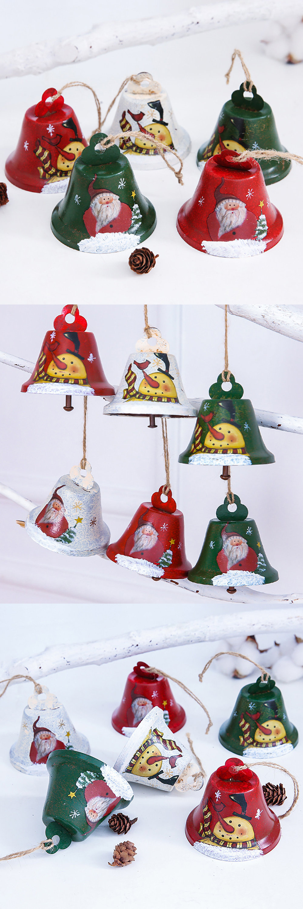 Santa Butt Bell Ornament 2022 Funny Christmas Miniature Christmas  Decorations