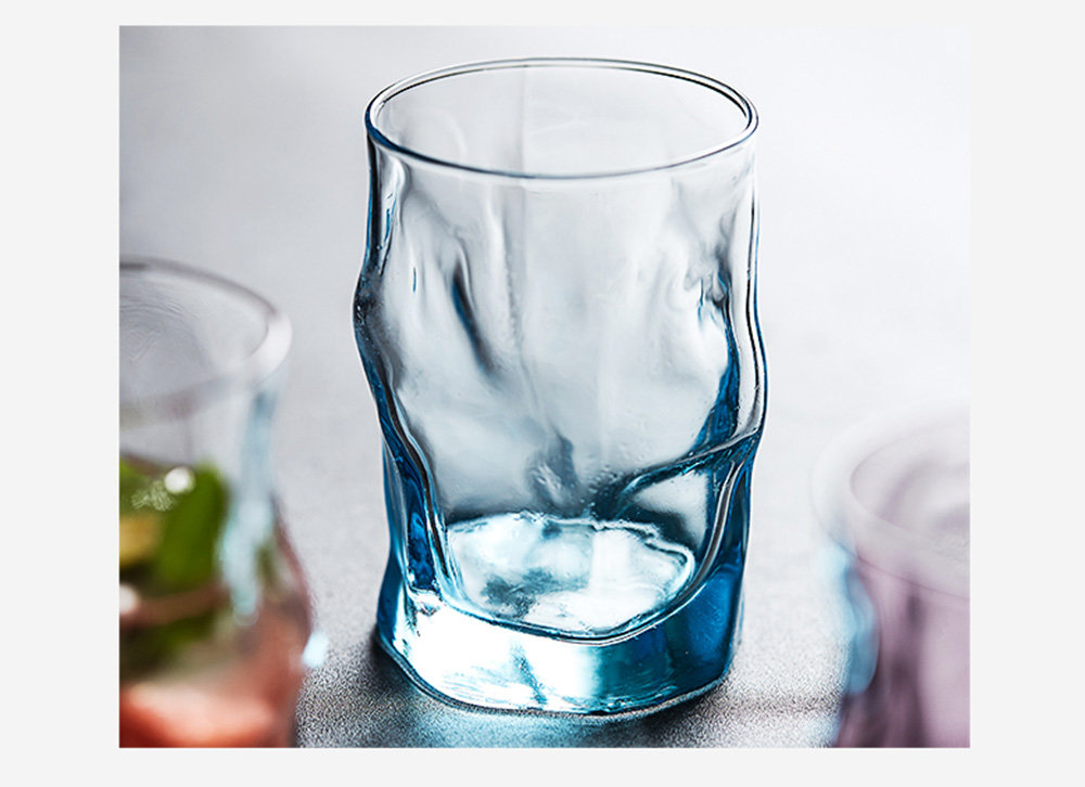 Irregular Textured Glass Drinkware - ApolloBox