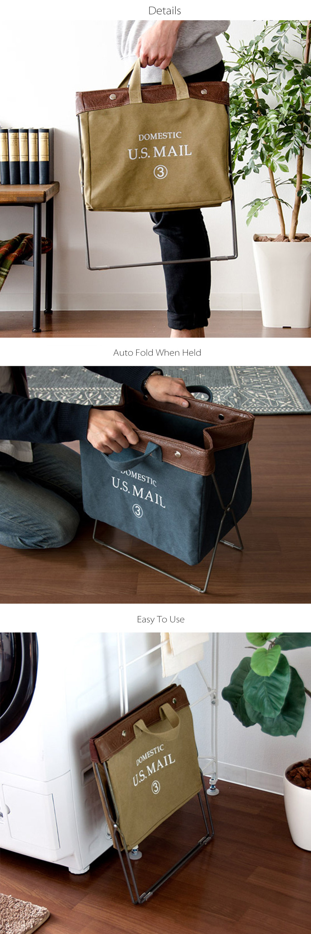 Mail Canvas Storage Basket Winston Porter