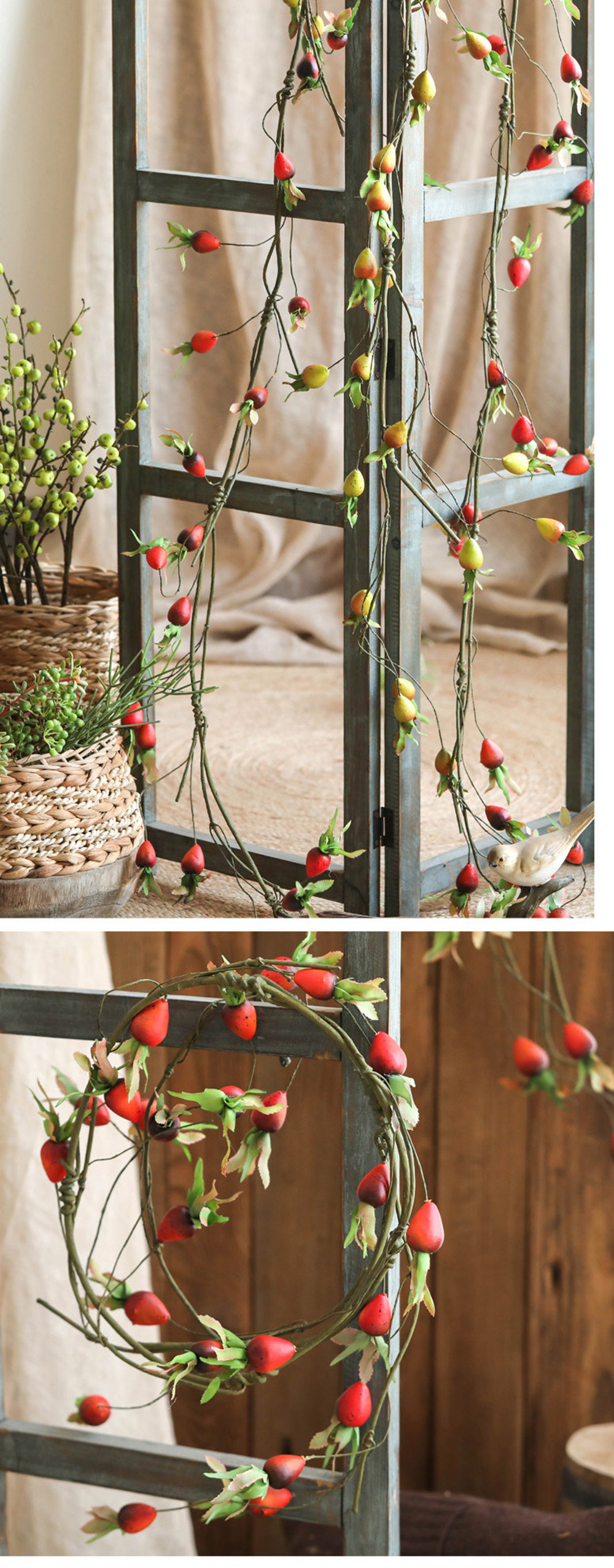 Decorative Faux Fruit Wreath - ApolloBox