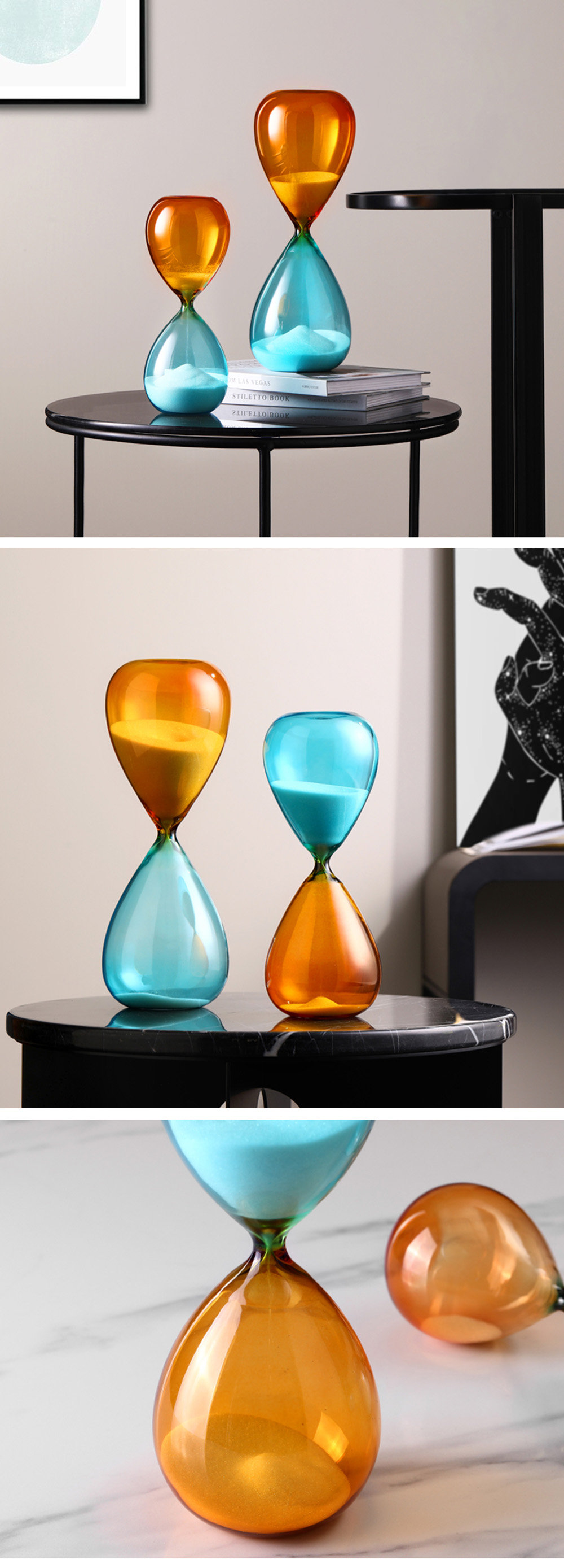 Creative Sand Clock Glass 4 Patterns Apollobox