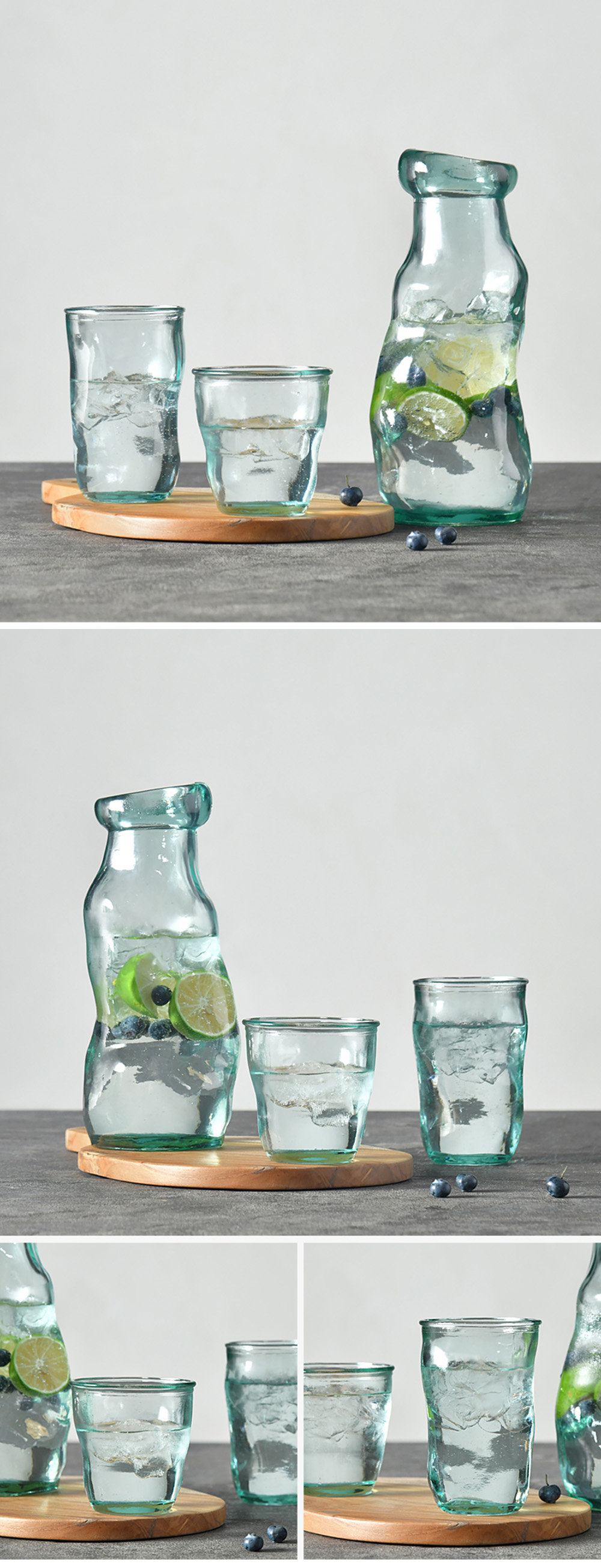 Irregular Textured Glass Drinkware - ApolloBox