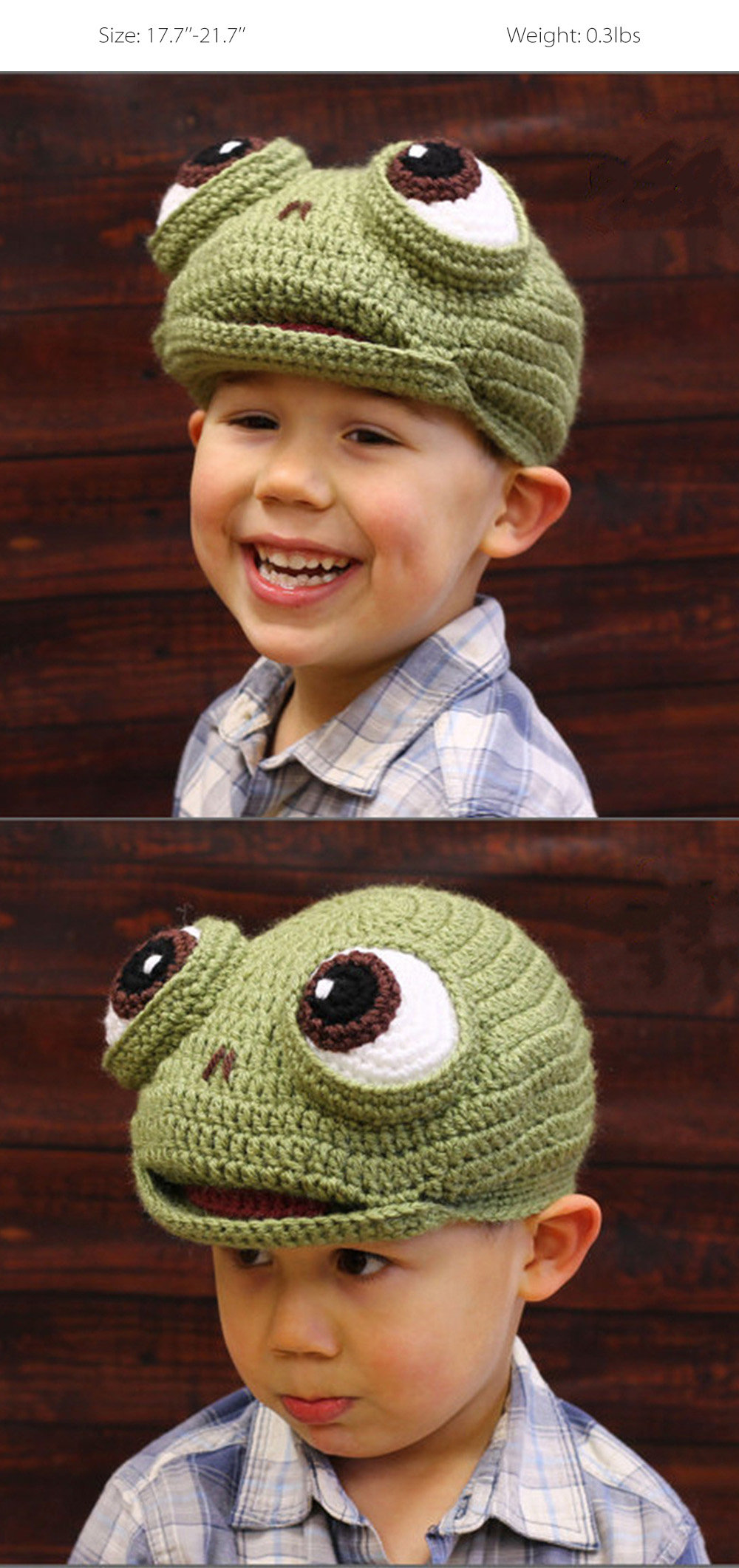 Sweet Knit Frog Hat For Kids - ApolloBox