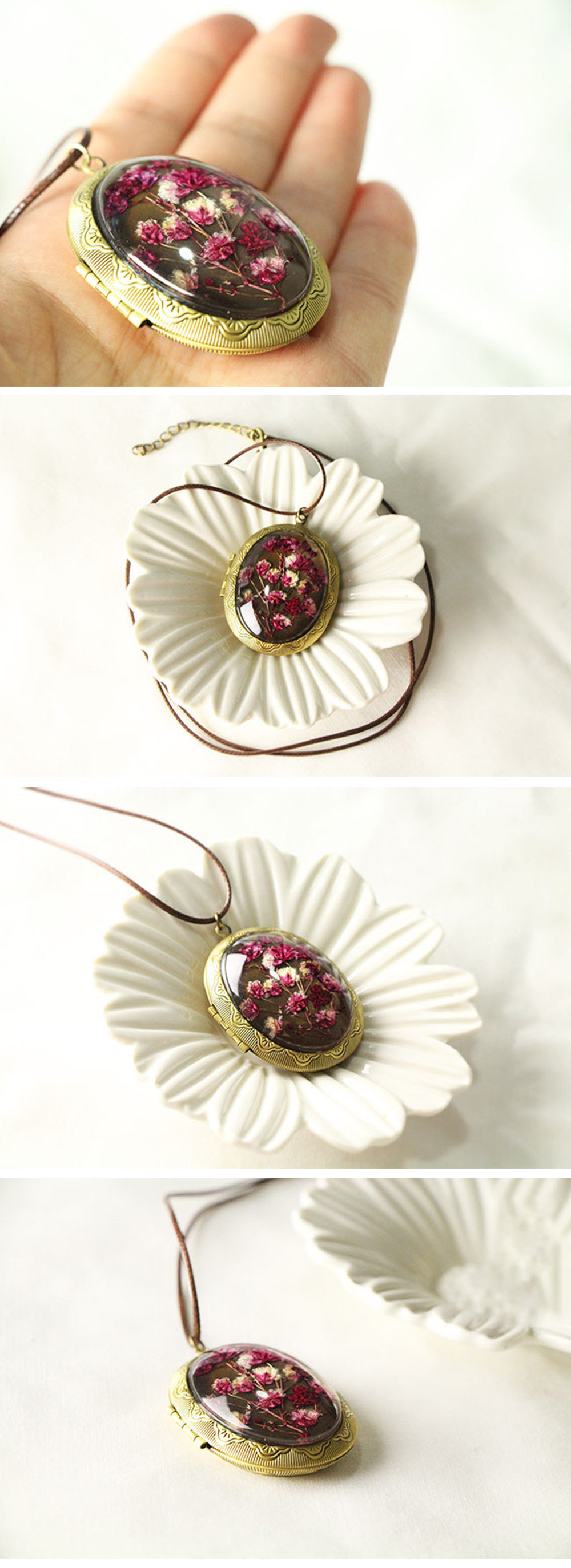 Dried Flower Locket from Apollo Box