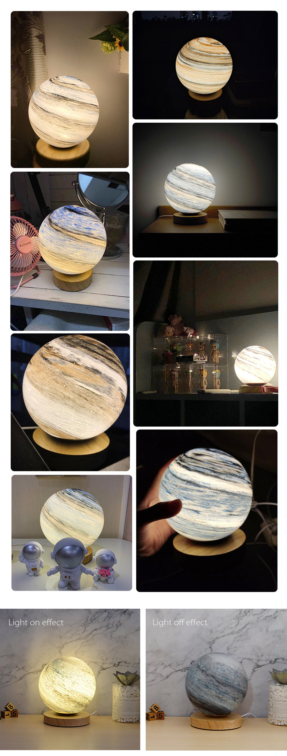 Glass Planet Lamp Out of This World Design
