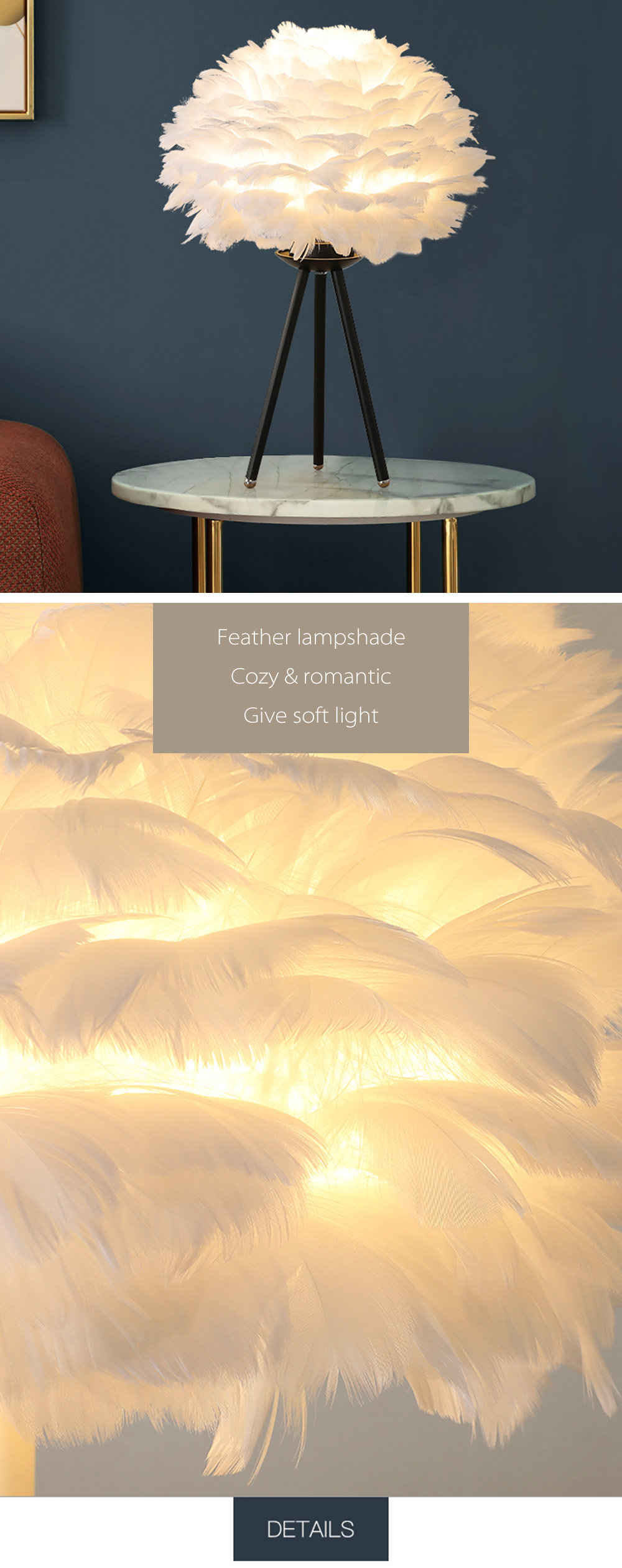 Feather Lamp Creative and Beautiful Design