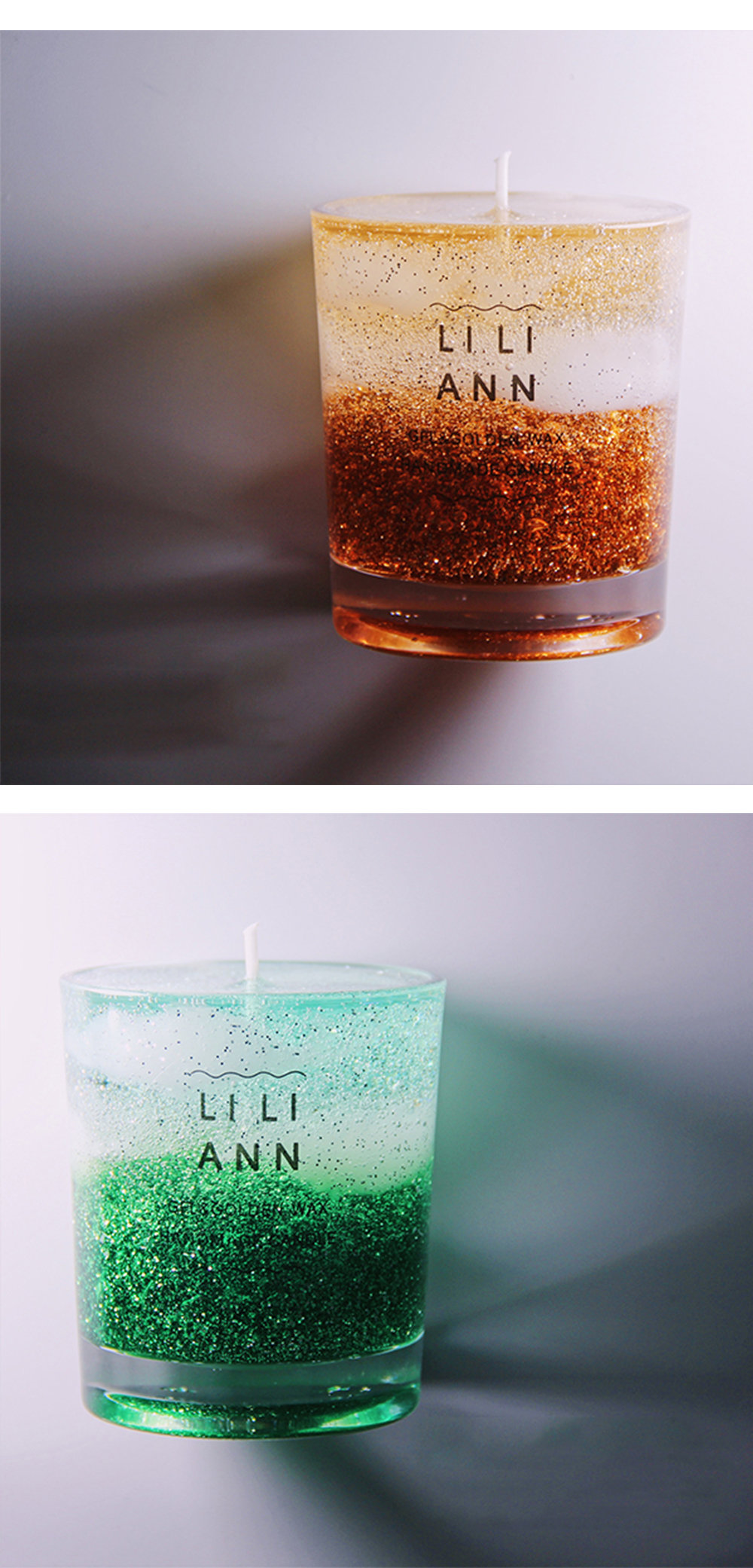 DIY Glitter Candles