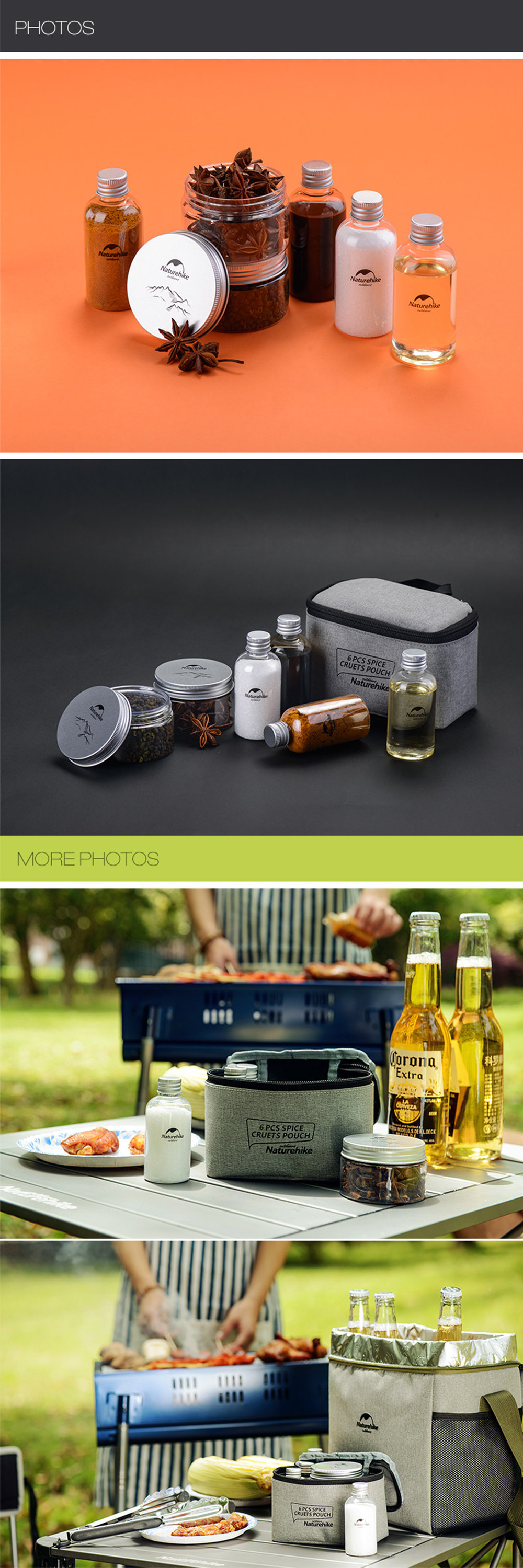 Portable Seasoning Bottle Set - Outdoor from Apollo Box