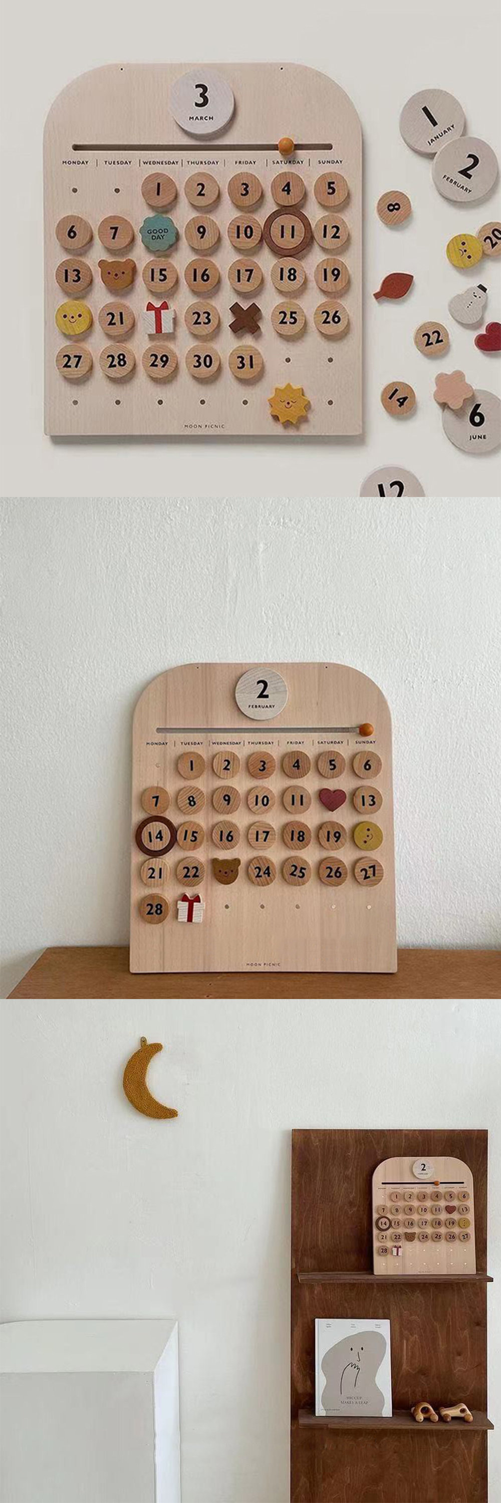 Wooden Calendar For Children ApolloBox