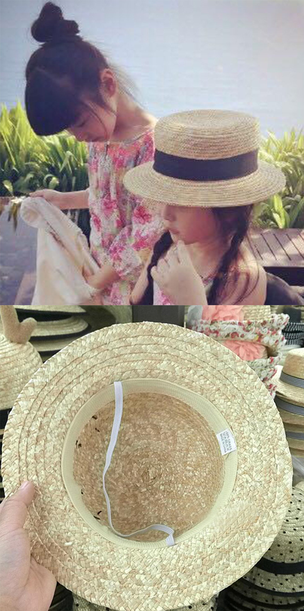 Charming Straw Hat - Natural Wheat Straw - Woven Design - ApolloBox