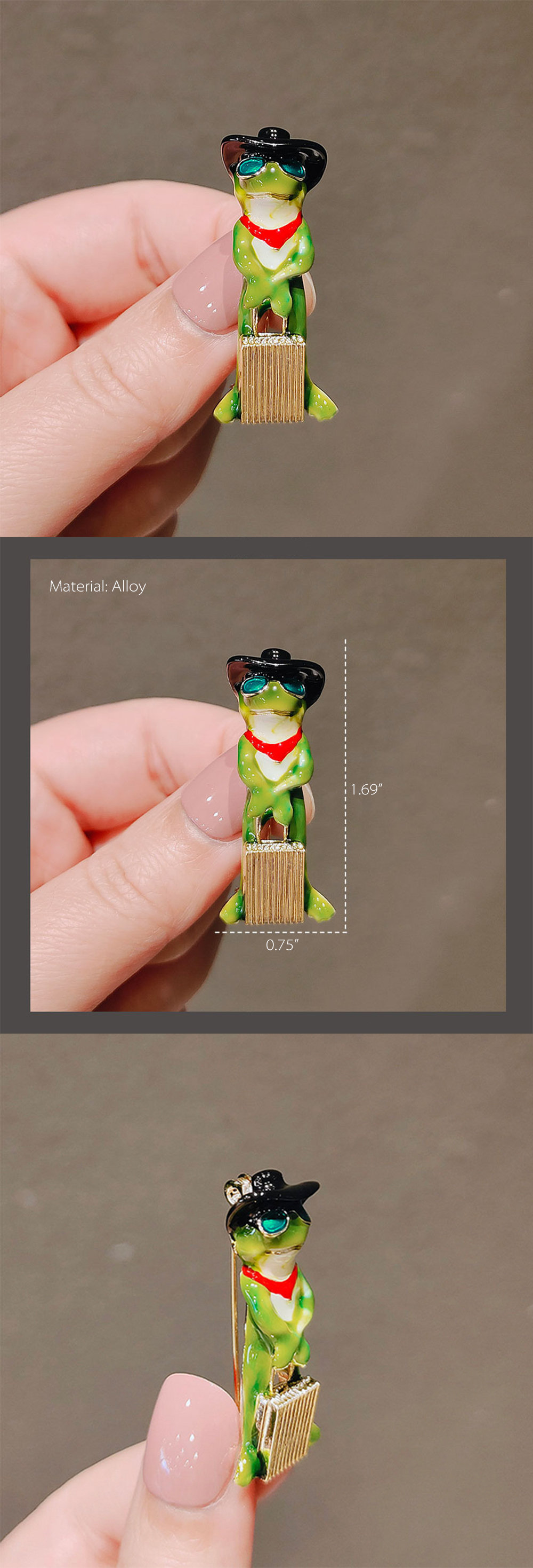 Traveling Frog Pin from Apollo Box