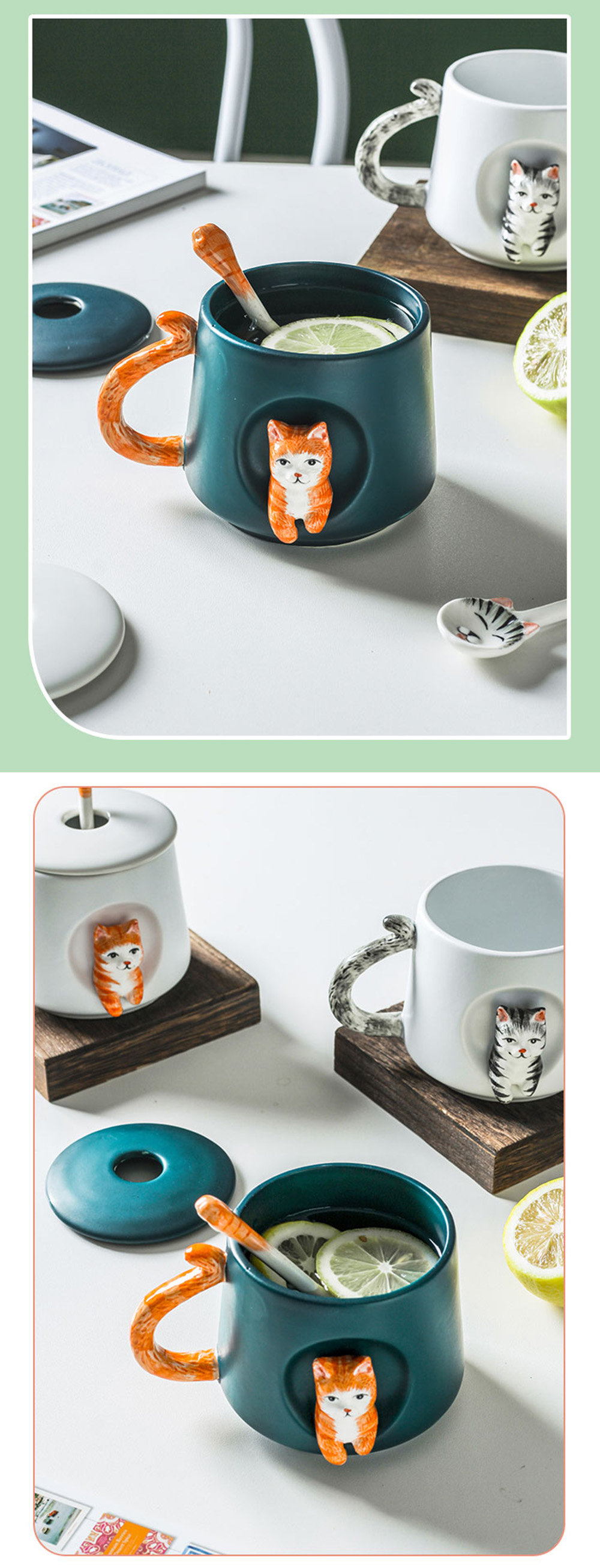 3D Cat Mug and Spoon from Apollo Box