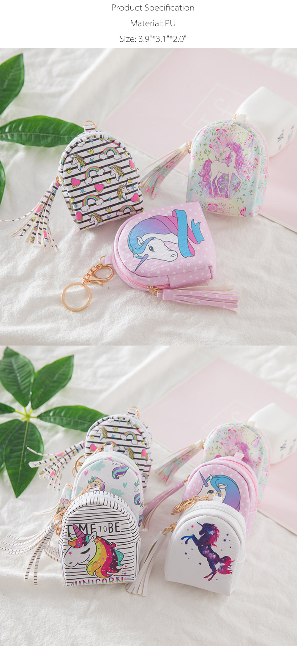 White Unicorn Silicone Coin Purse — Nutcracker Ballet Gifts