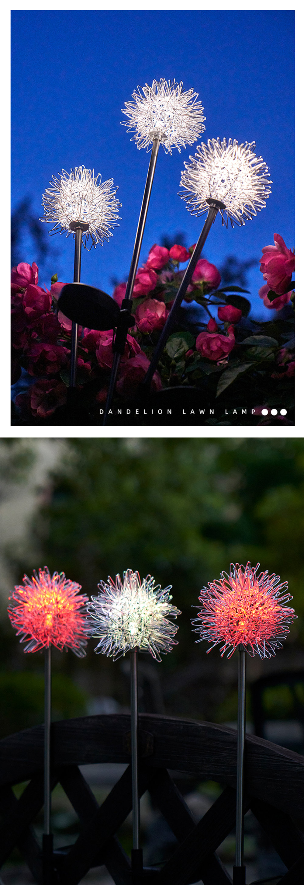 Dandelion Lawn Lamp Creative and Unique