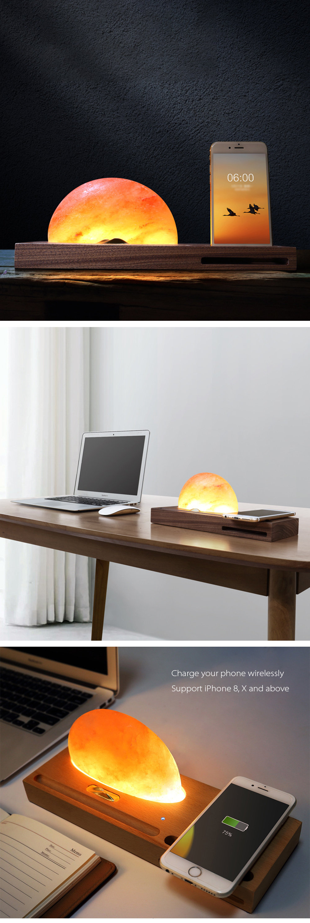 Sunrise Lamp and Desk Organizer A Stunning Piece