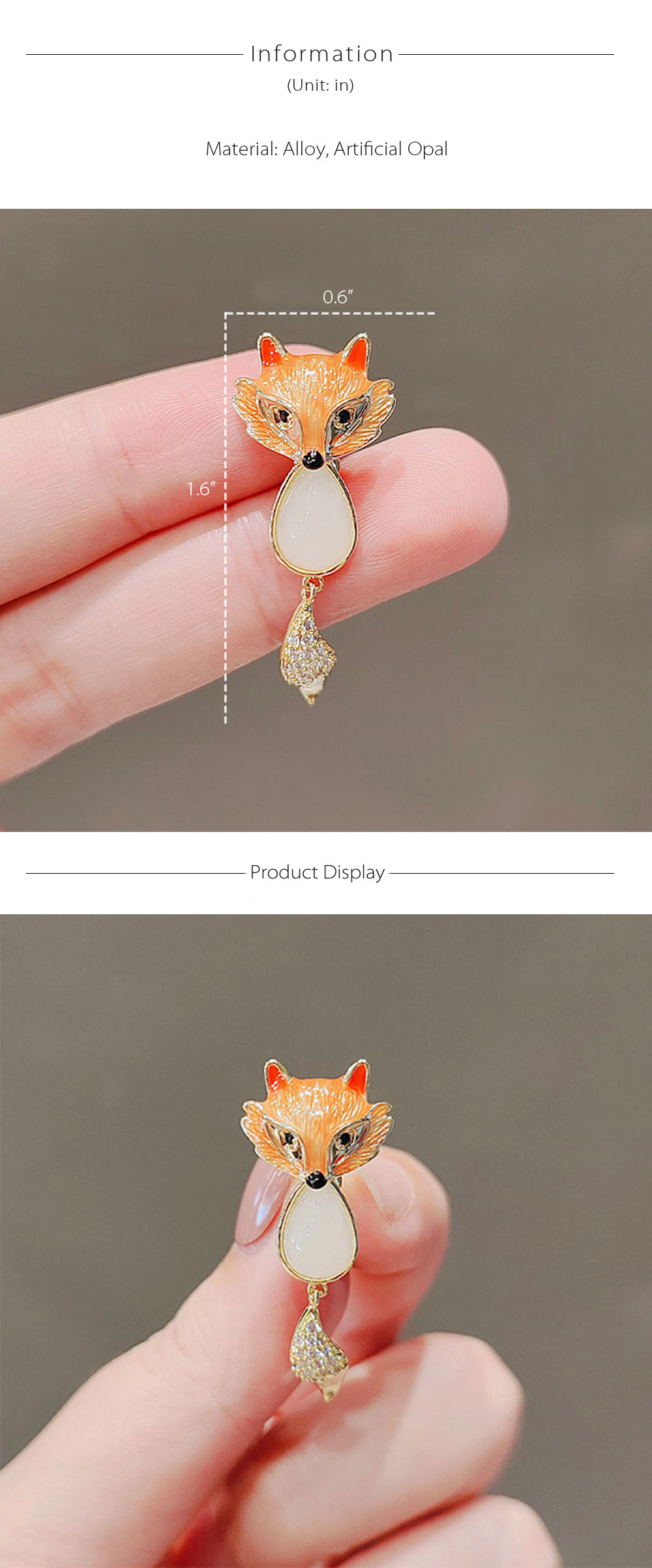 Pretty Fox Brooch - ApolloBox