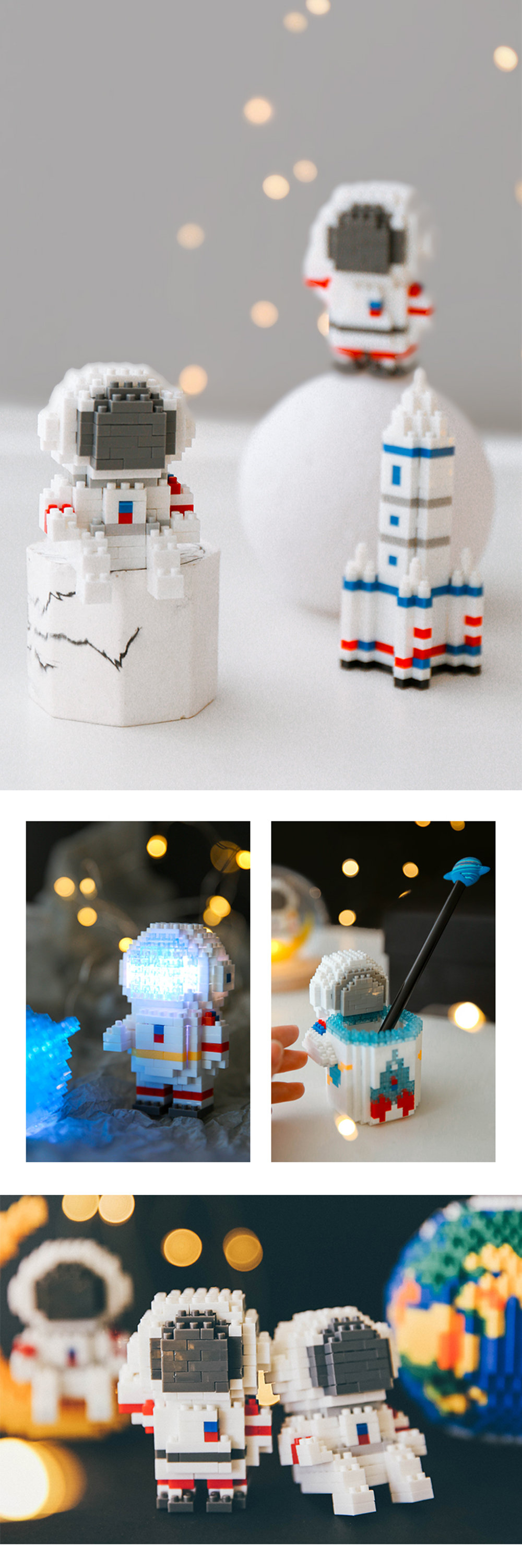 Space Themed Building Block Kits - ApolloBox