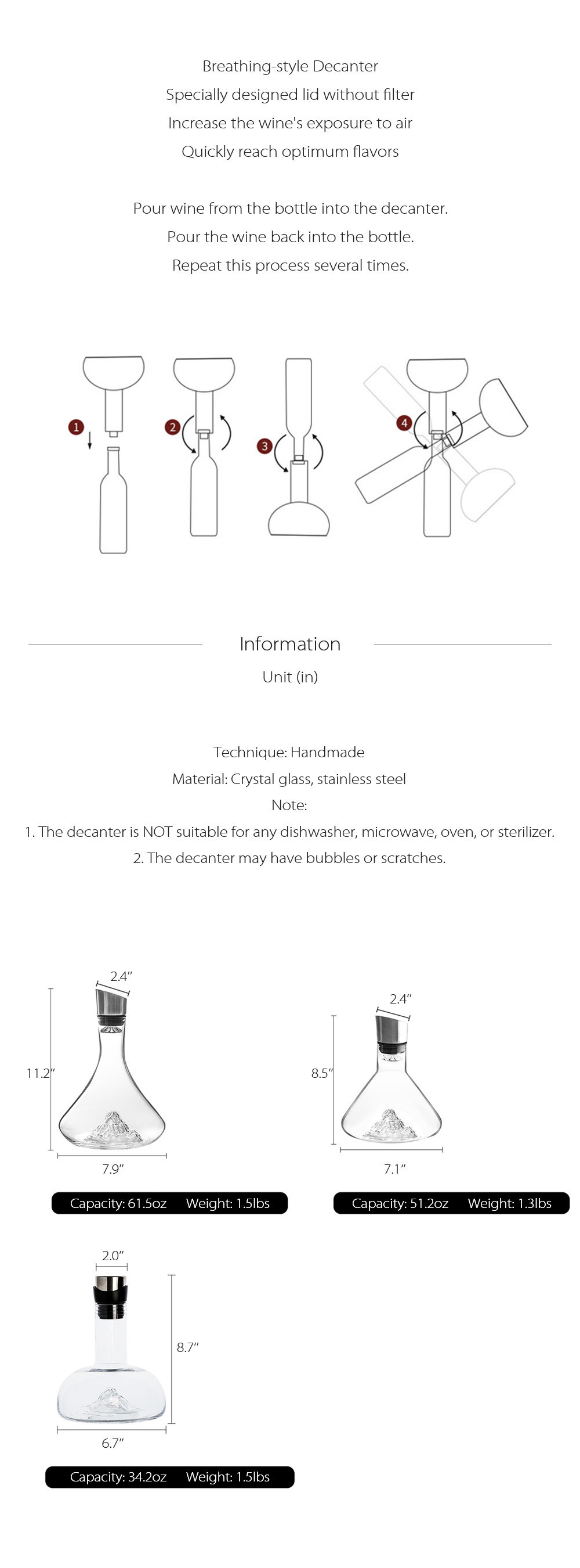 When and How to Use a Decanter – VINEBOX