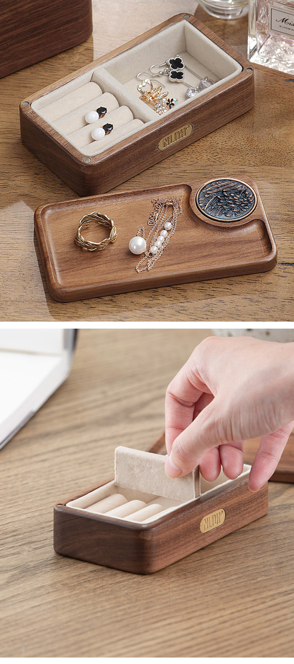 Mini Wooden Jewelry Box - ApolloBox