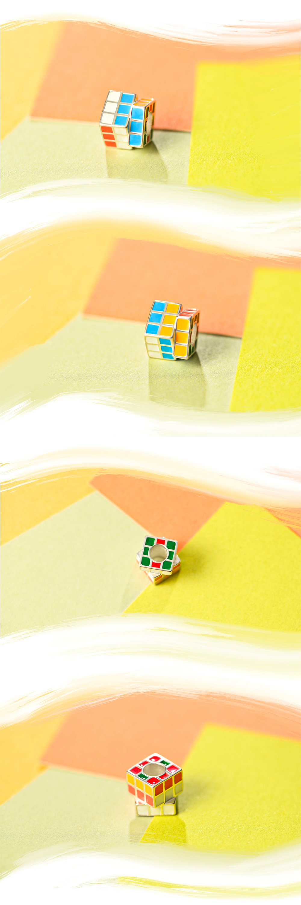 Mini Grid Cube Pendant — Maria Eife