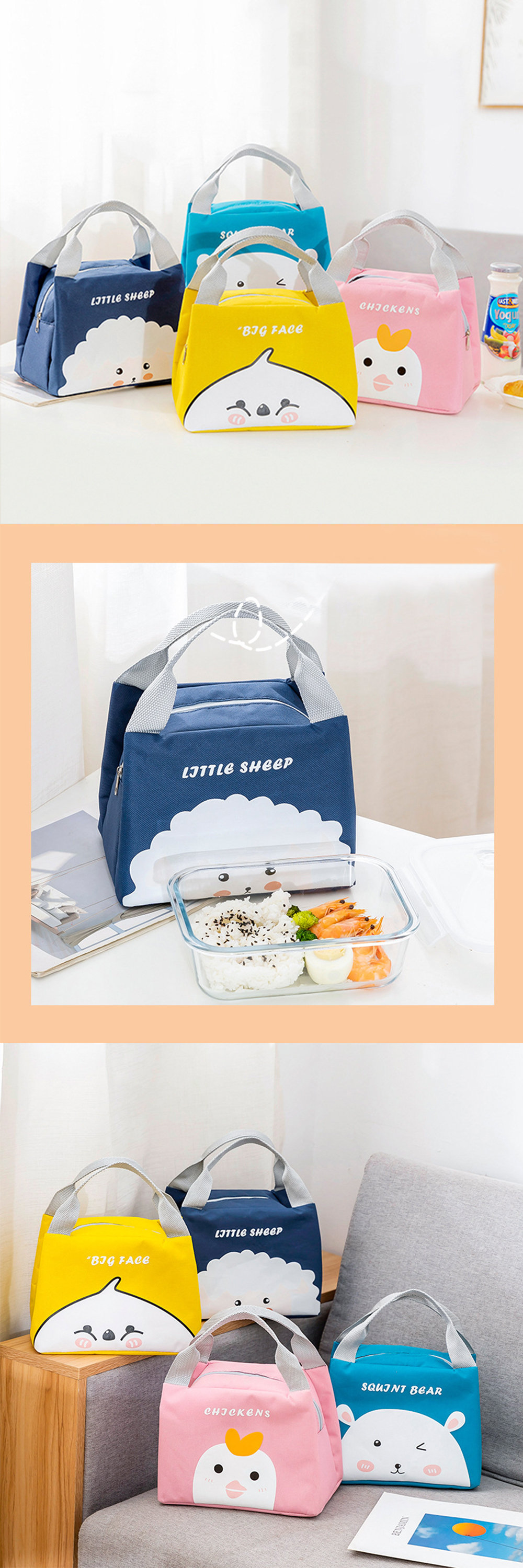 Cartoon Lunch Bag Insulated Lunch … curated on LTK