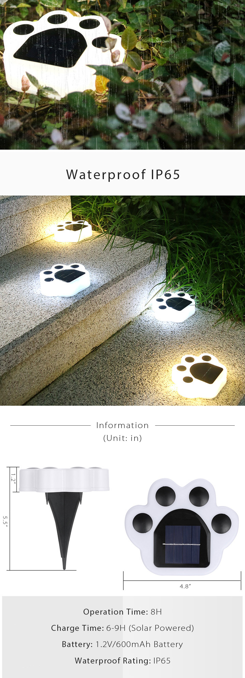 Cat Paw Solar Light - ApolloBox