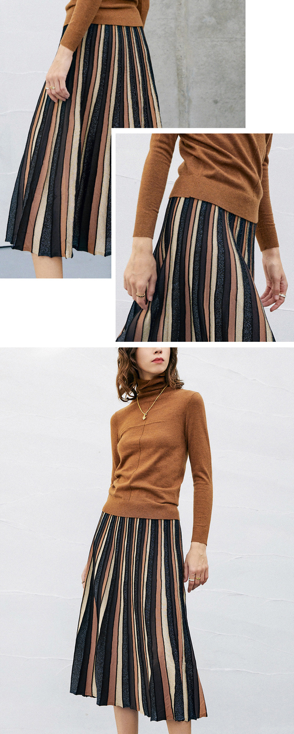 Stylish Striped Skirt - ApolloBox