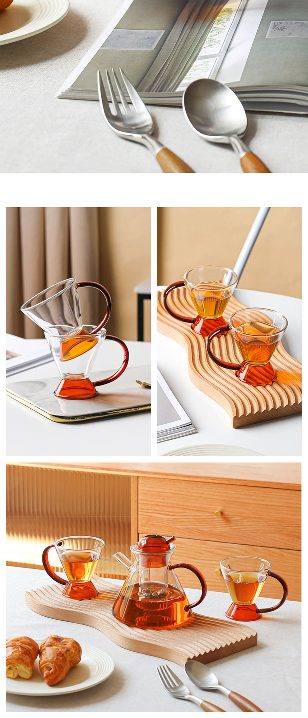 Amber Glass Tea Set - ApolloBox