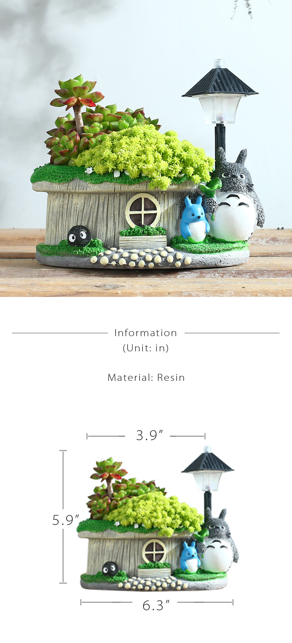 My Neighbor Totoro planter cover accessory case diorama box Forest