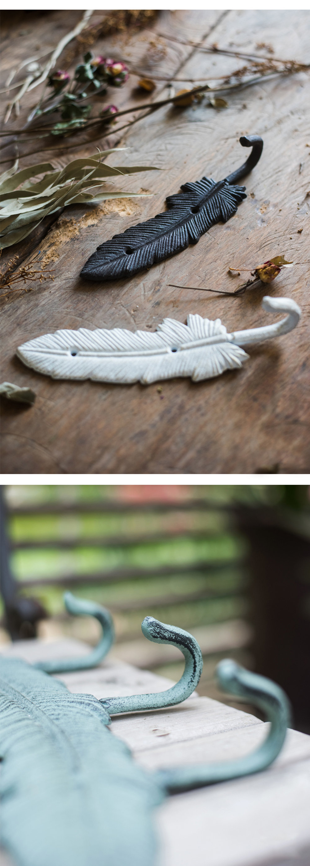 Feather Inspired Wall Hook from Apollo Box