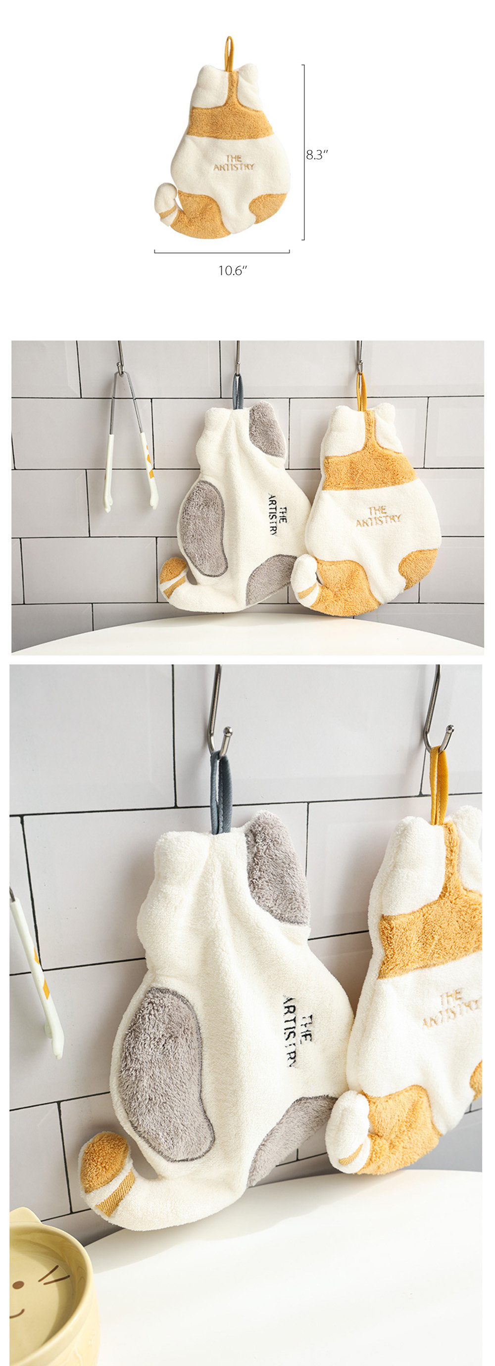 Cute Cartoon Duck Design Hand Towels, With Hanging Loop, Hanging Hand Towels  Microfiber Towels For Bathroom Kitchen Home - Temu