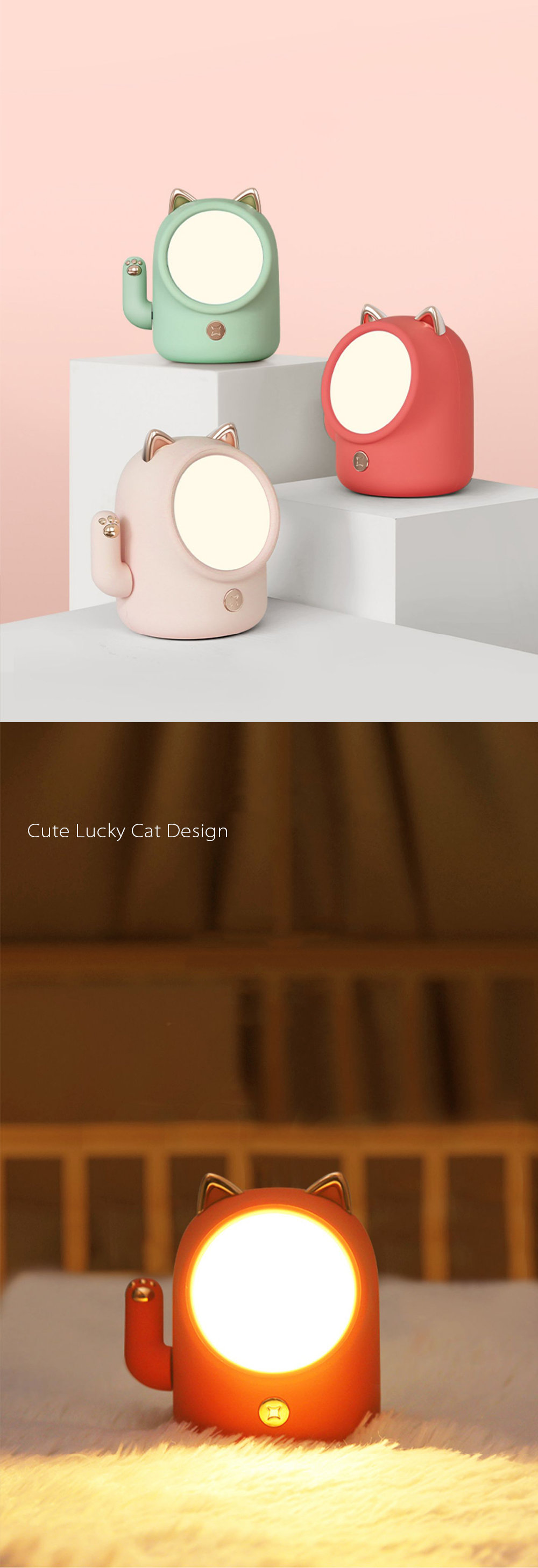 Fortune Cat Night Light - Apollobox