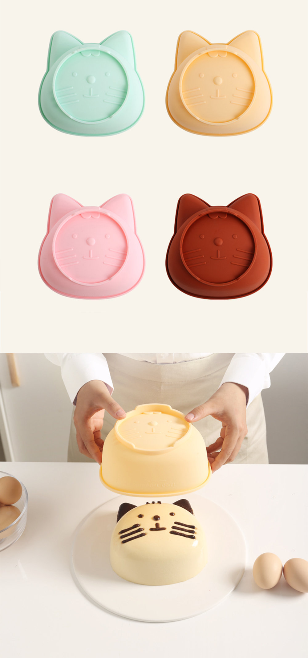 Cat Shaped Mini Cake Pan