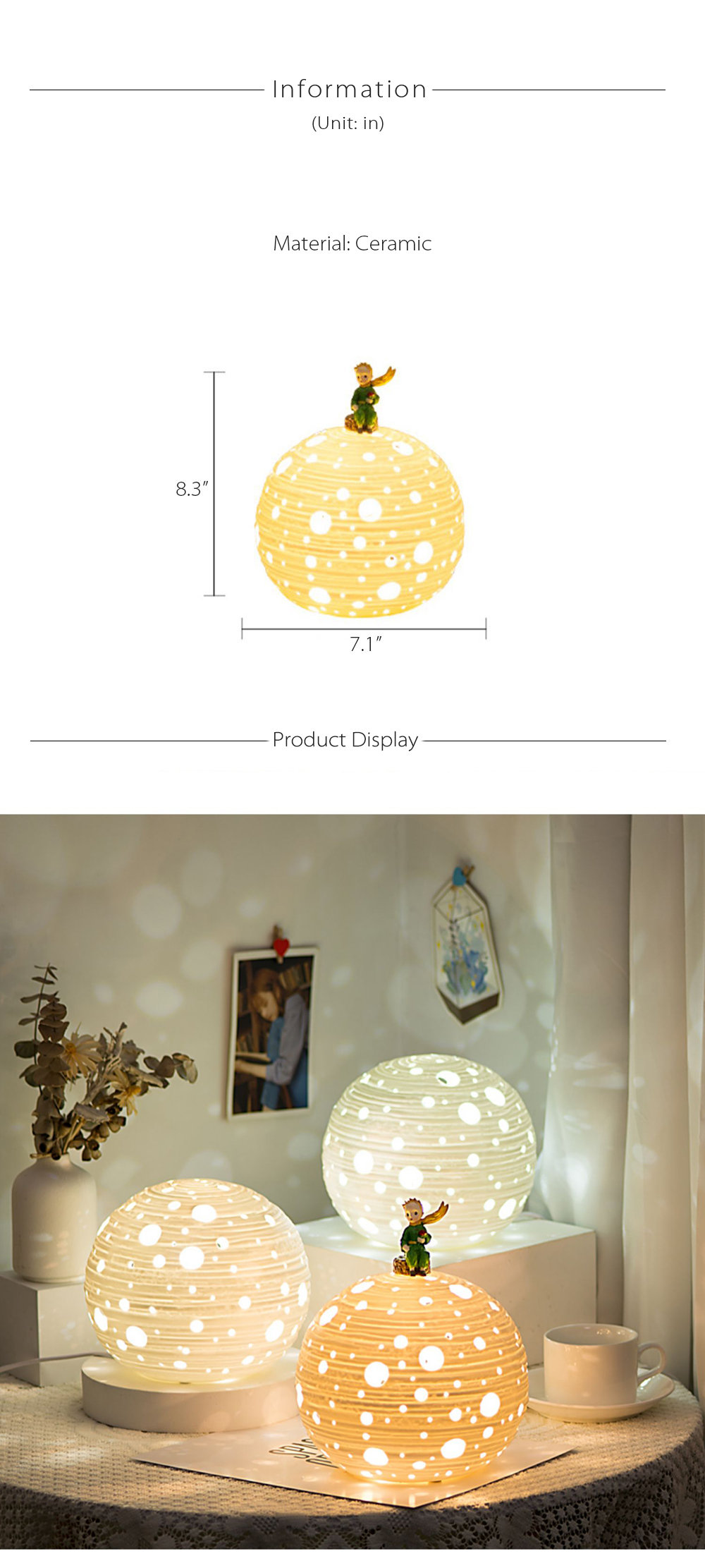 Little Prince Night Lamp Creative Night Light