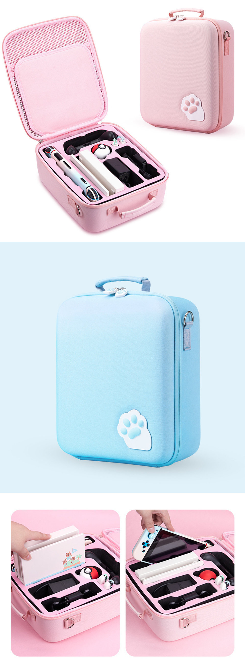 Cat Paw Nintendo Switch Carrying Case - ApolloBox