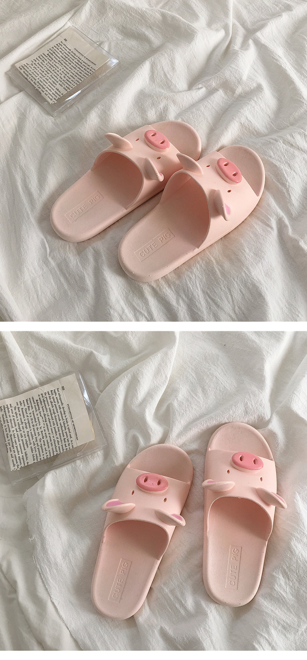 Pink Pig Slippers Apollobox