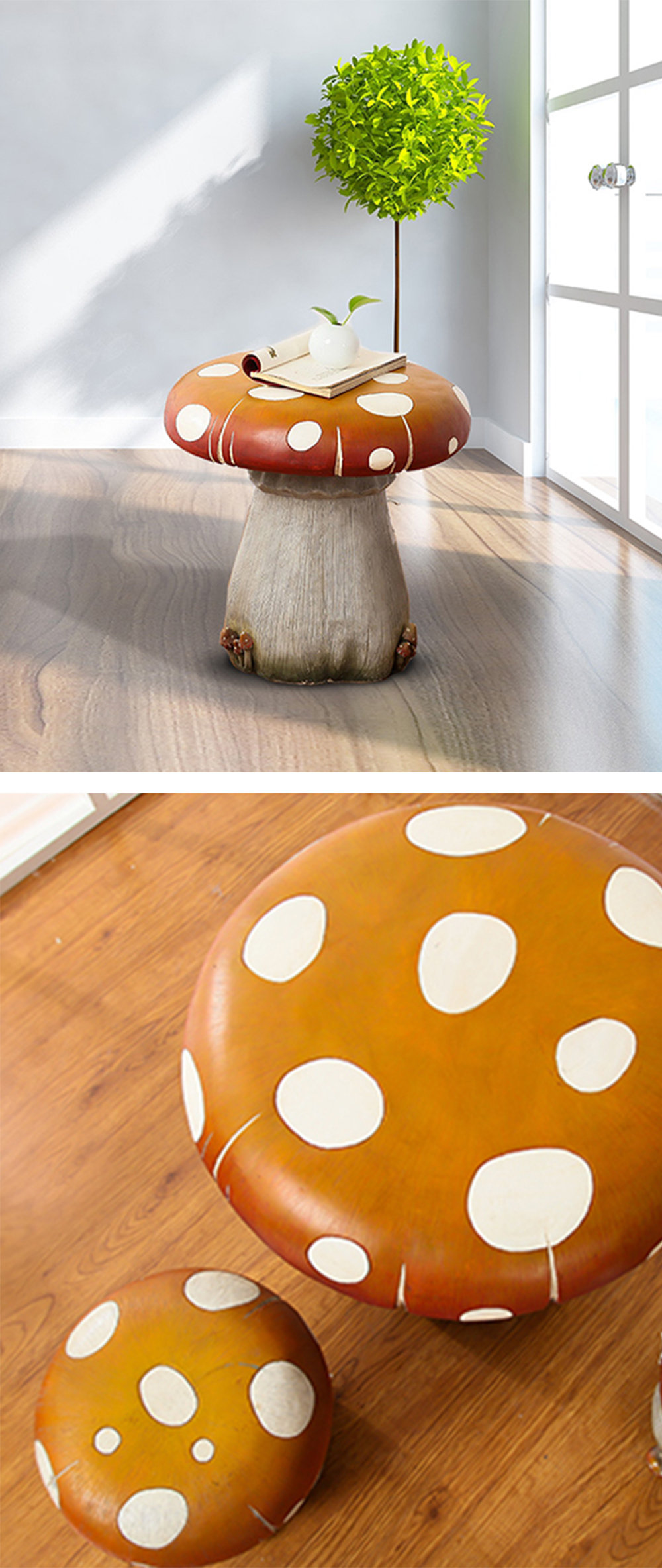 Kids clearance mushroom table